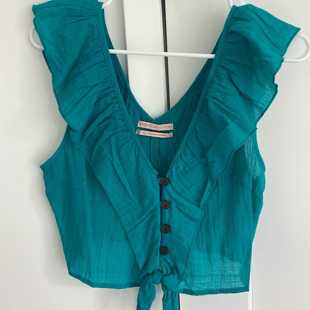 Teal summer top